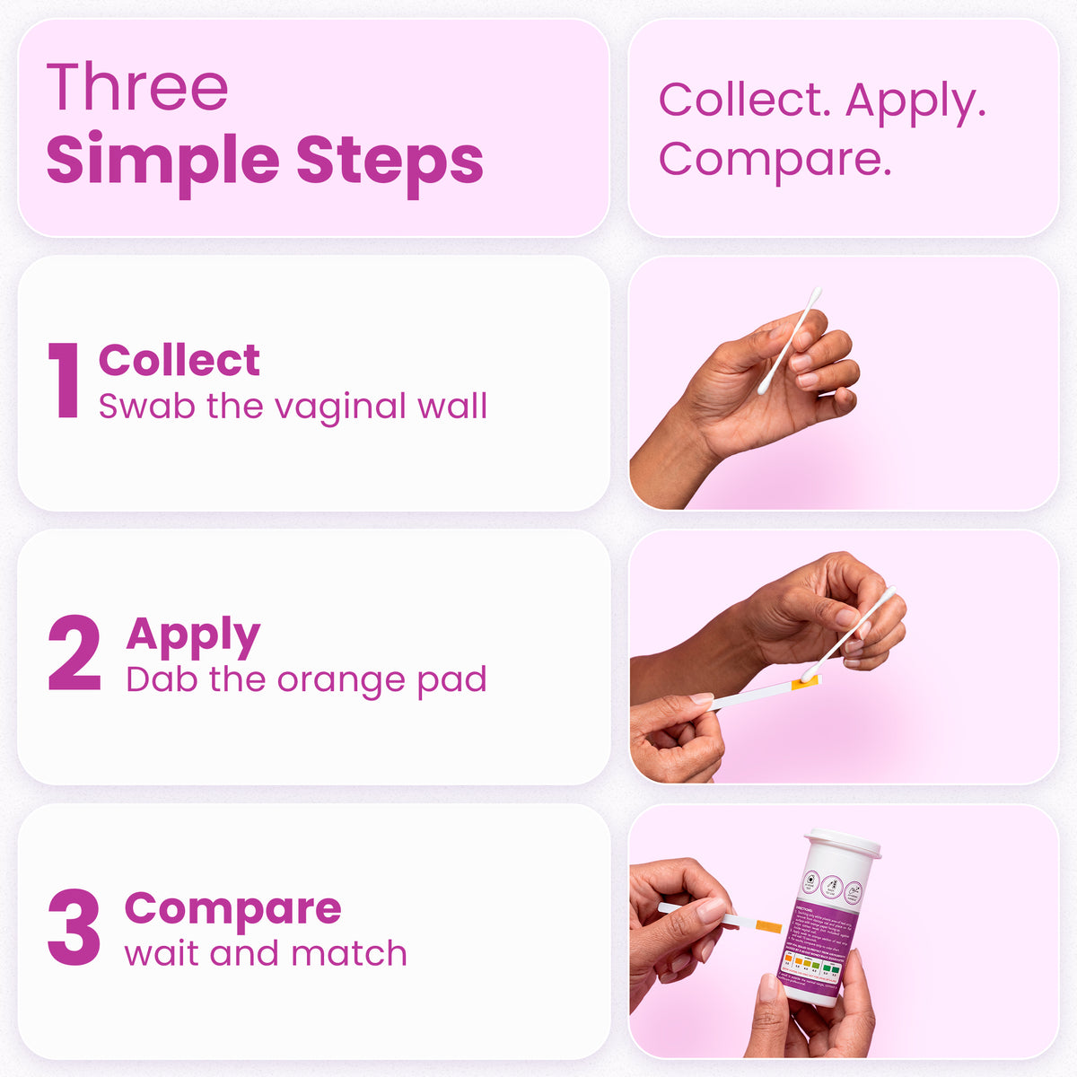 NutraBlast pH Test Strips for Women, 50 ct Kit, Vaginal pH Balance at Home