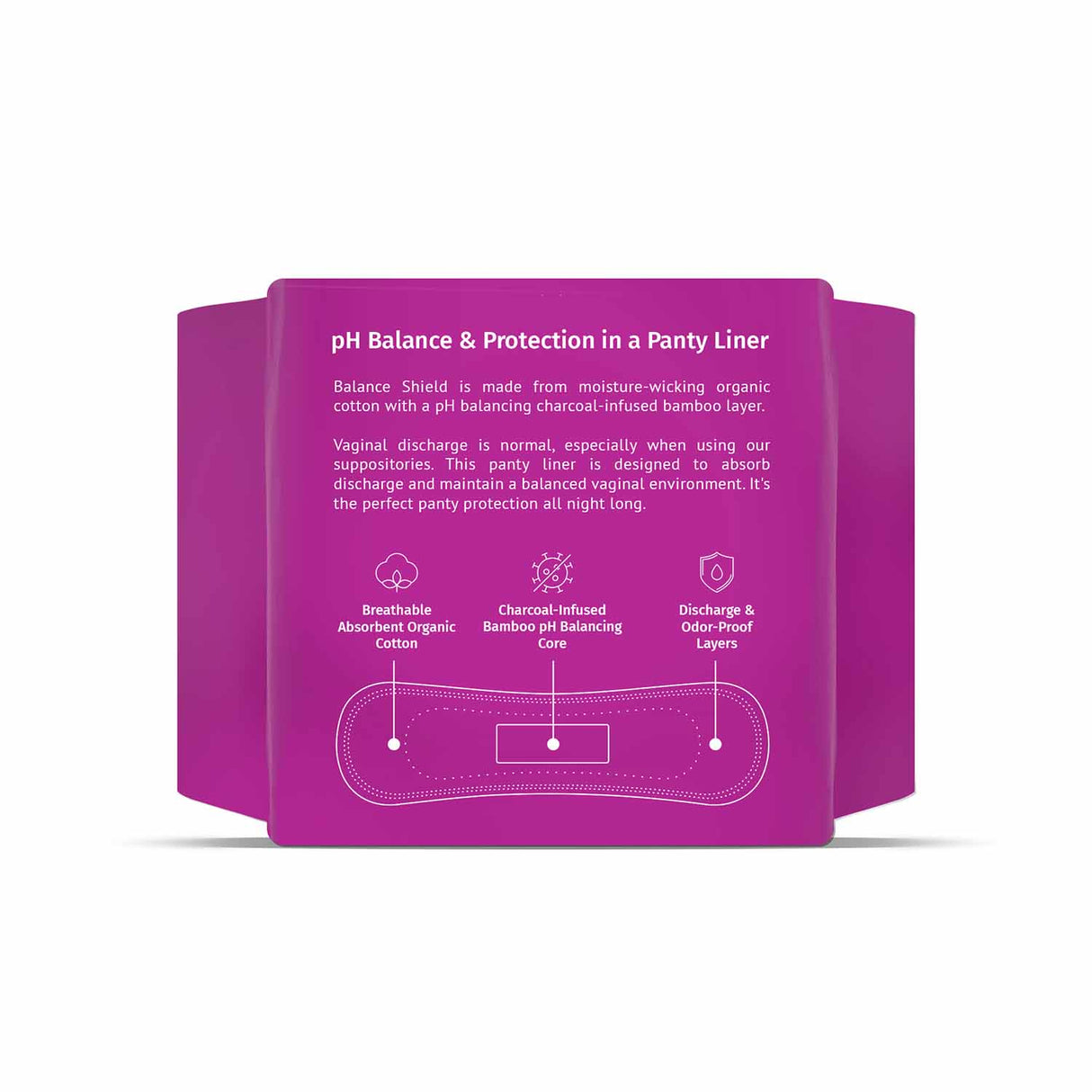 NutraBlast Balance Shield Panty Liners - Discharge & Odor-Proof Layers