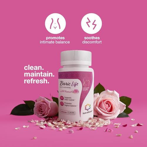 NutraBlast Boric Acid Vaginal Suppositories - Intimate Health Support
