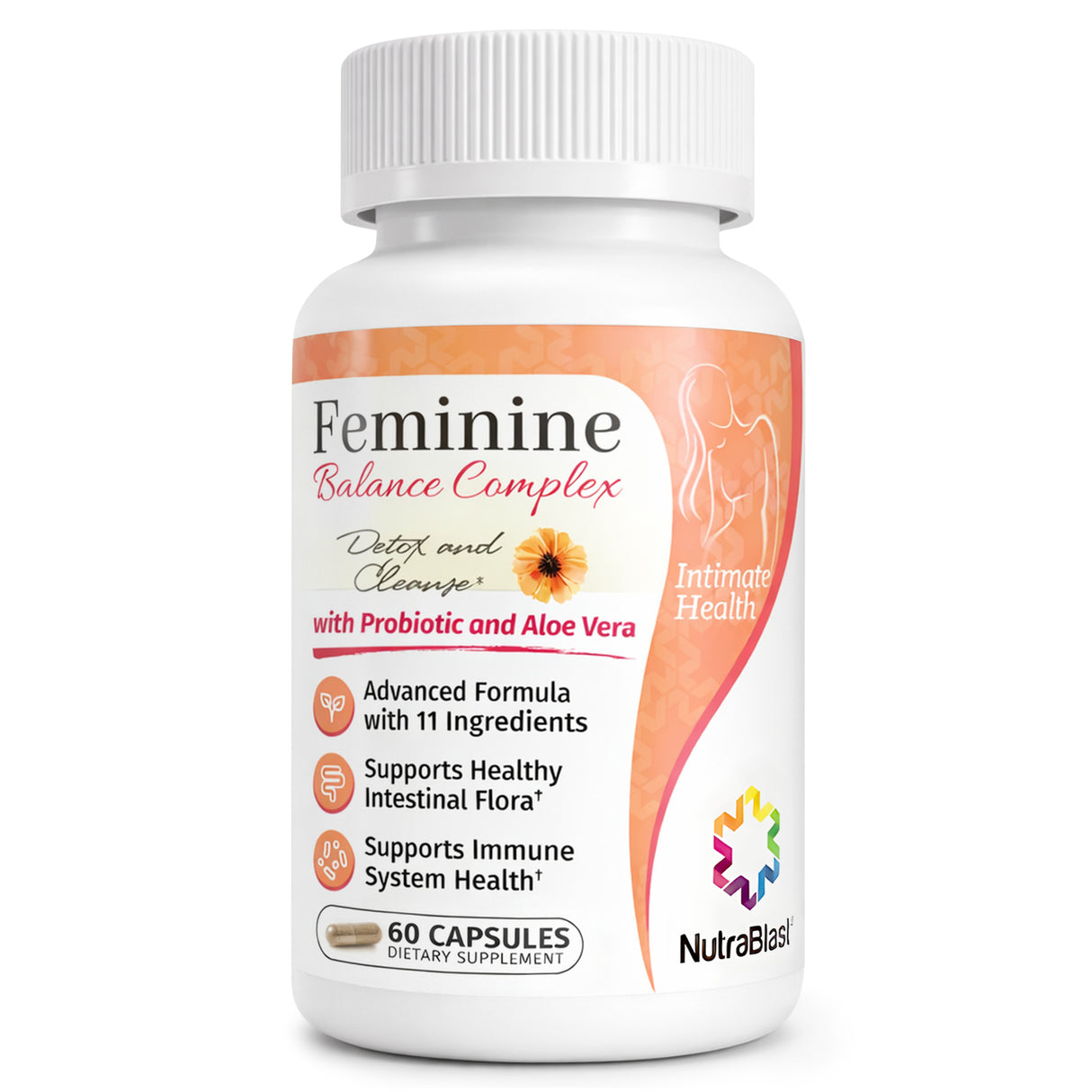 NutraBlast Feminine Balance Complex (60 Capsules) Vaginal Probiotics