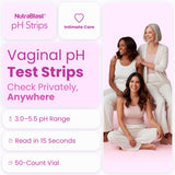 NutraBlast pH Test Strips for Women, 50 ct Kit, Vaginal pH Balance at Home