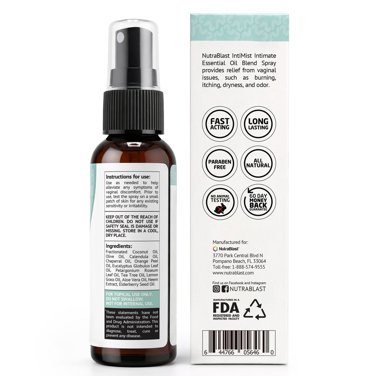 NutraBlast Intimist Essential Oil Blend Spray, 2 fl oz