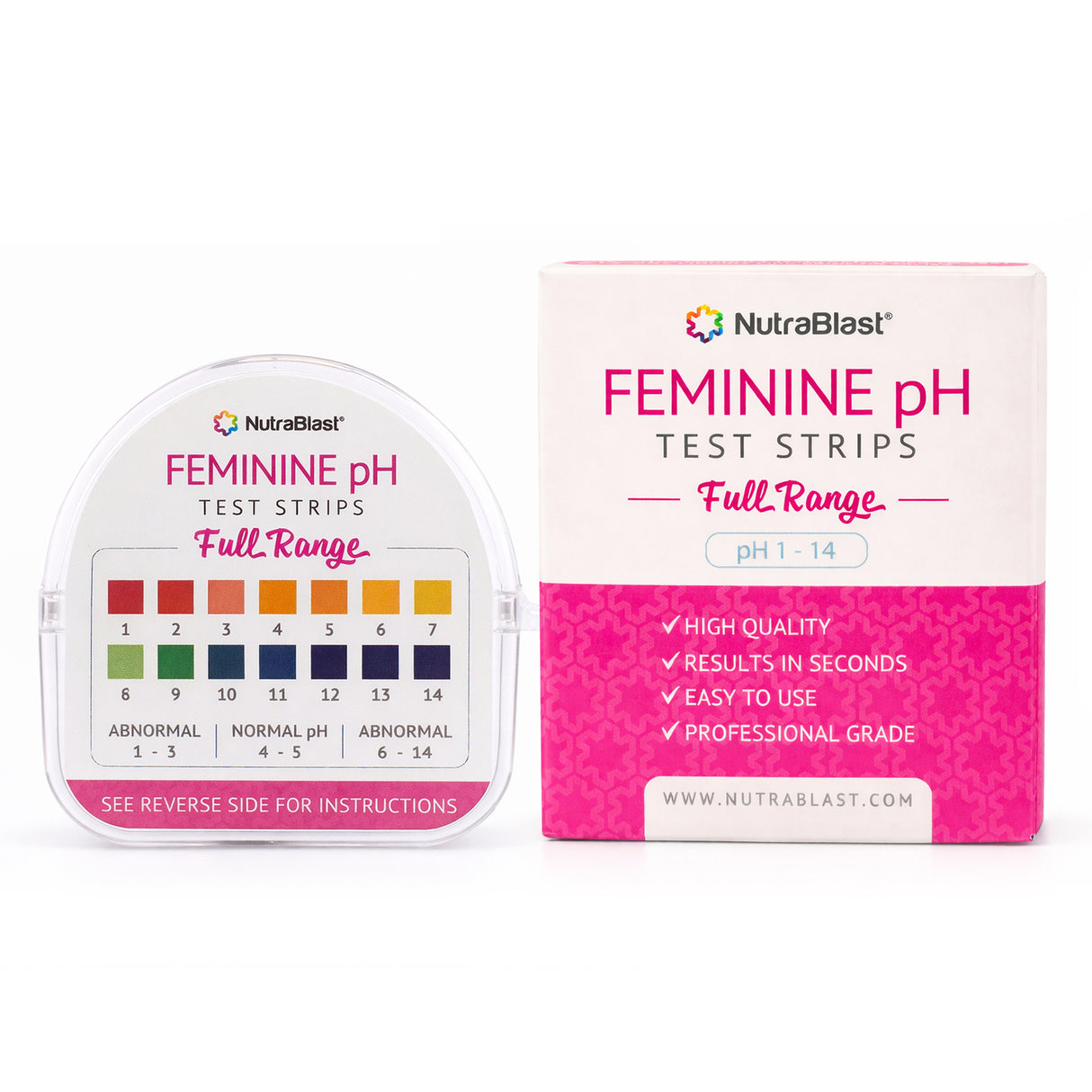 NutraBlast Full Range pH Test Strips 1-14, 100-Test Roll