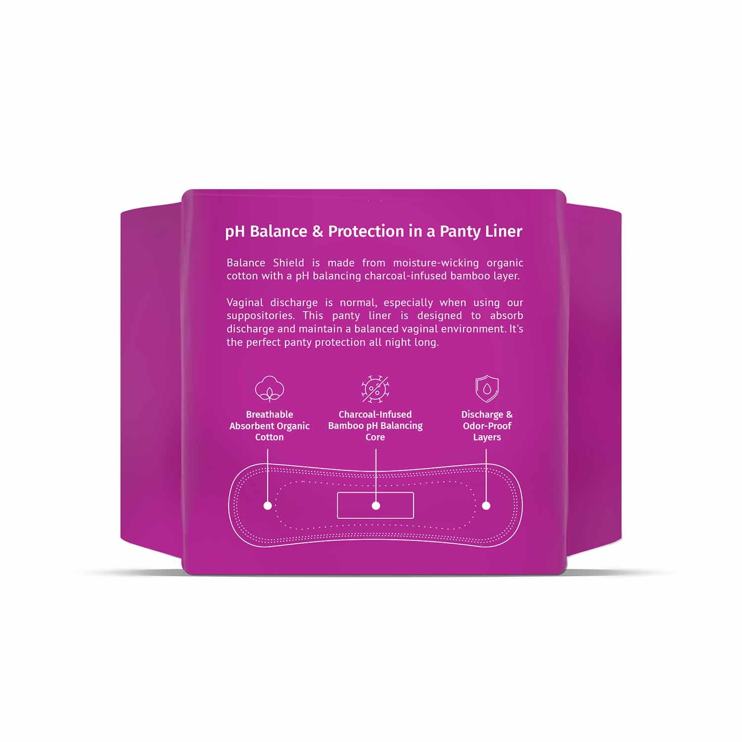 NutraBlast Balance Shield Panty Liners - Discharge & Odor-Proof Layers
